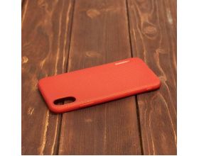 Чехол резиновый iPhone X Motomo (красный)