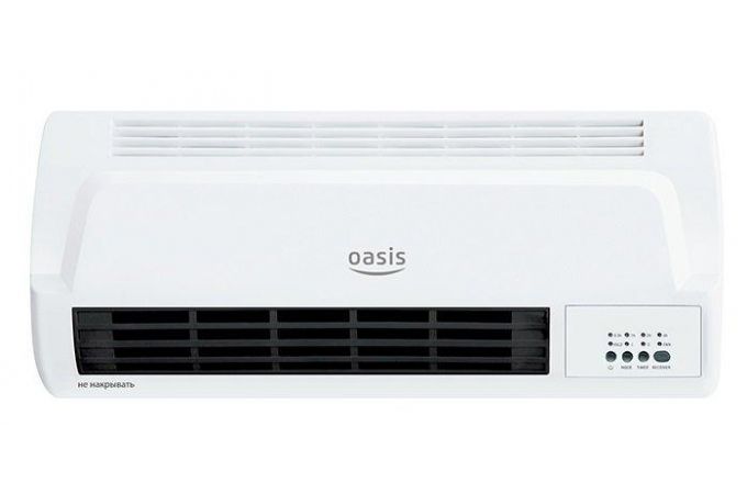 Тепловентилятор настенный OASIS NTB-20 2000 Вт, таймер, ПДУ