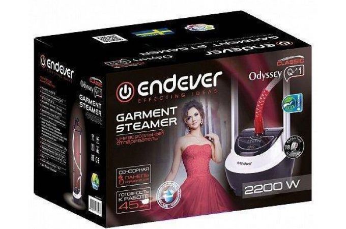 Отпариватель ENDEVER Odyssey Q-11 белый/черный 2200 Вт, 50г/мин