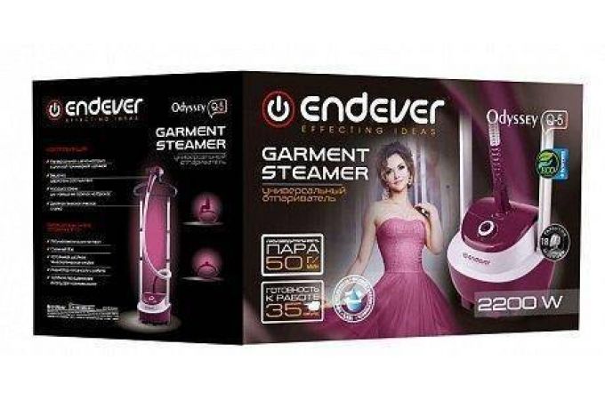 Отпариватель ENDEVER Odyssey Q-5 белый-бордовый 2200Вт