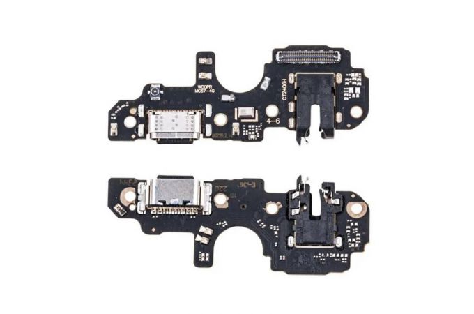 Шлейф для Realme C67 4G (RMX3890) с разъемом зарядки + разъем гарнитуры (плата) org