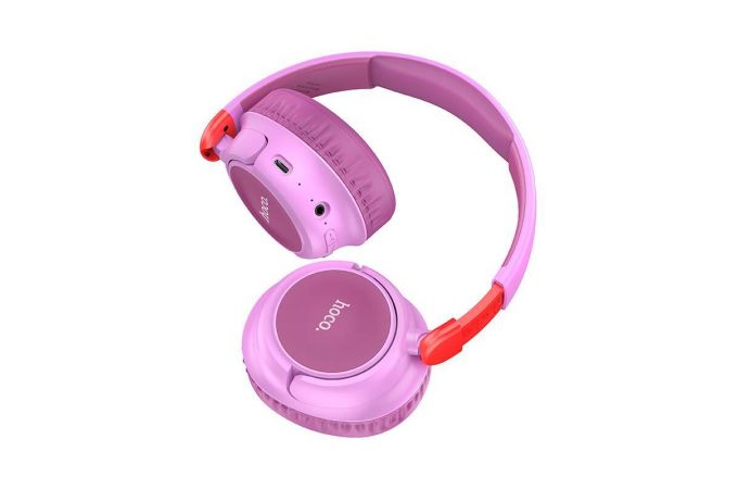 Наушники мониторные беспроводные HOCO W43 Adventur Bluetooth (фиолетовый)