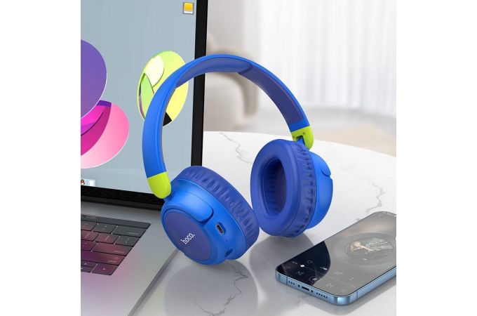 Наушники мониторные беспроводные HOCO W43 Adventur Bluetooth (фиолетовый)