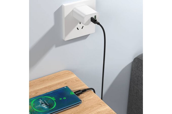 Кабель USB Type-C - USB Type-C HOCO X119 Energy 60W (черный)