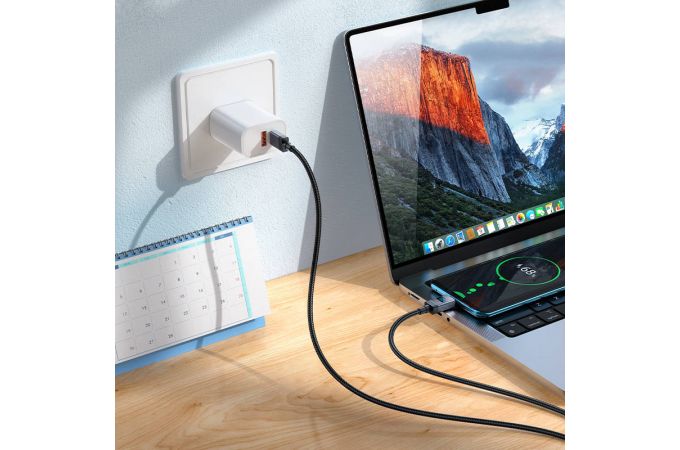 Кабель Type-C - Type-C HOCO X118 Generous 60W (черный)