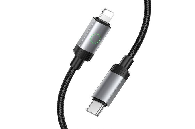 Кабель USB Type-C - Lightning HOCO X117 Star PD27W (черный)