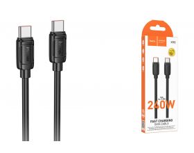 Кабель USB Type-C - USB Type-C HOCO X115 Surpass 240W черный