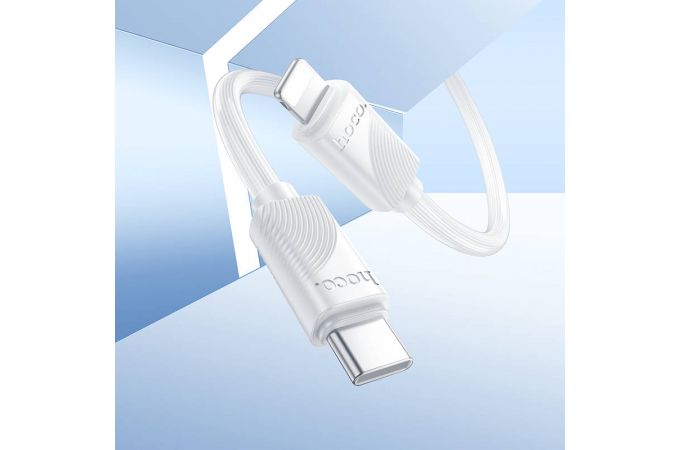 Кабель USB Type-C -Lightning HOCO X114 Energy PD зарядный дата кабель (белый) 1 м