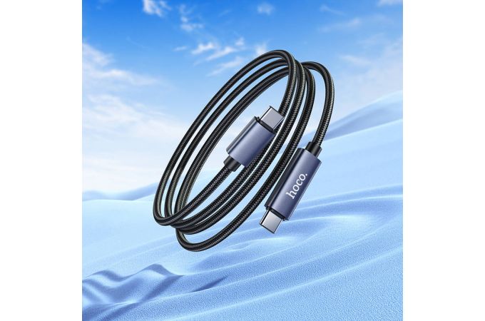 Кабель USB Type-C - USB Type-C HOCO X112 Favor 60W screen display (черный)