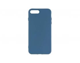 Чехол для iPhone 7 Plus Silicone Case Soft Touch (серо-синий)
