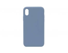 Чехол для iPhone ХS (5.8) Soft Touch (серо-синий) вариант 2