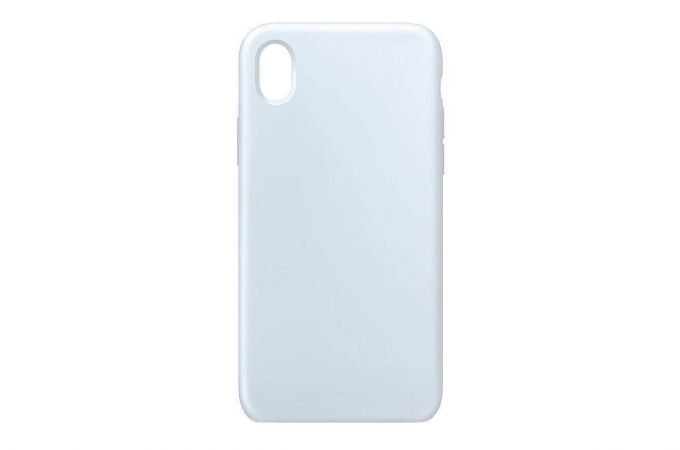 Чехол для iPhone ХS (5.8) Silicone Case Soft Touch (морская пена) версия 2