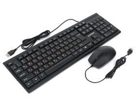 Комплект клавиатура+мышь проводной Gembird KBS-9150 (черный)