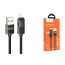 Кабель USB - Lightning HOCO U137 Line with display (черный) 1м