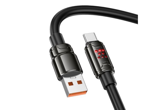 Кабель USB - USB Type-C HOCO U143 Joy 5A (черный)