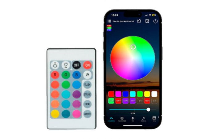 Лампа аквариумная Огонек OG-LDP48 RGB (пульт, APP, 4Вт, 280 мм)