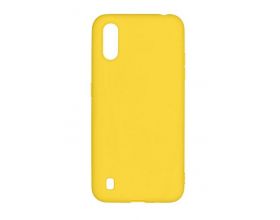 Чехол для Samsung A01/M01 тонкий (желтый)