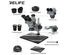 Микроскоп RELIFE RL-M5T Pro-B11 (тринокуляр)/ 0.5X CTV