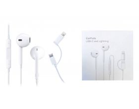 Наушники проводные EarPods pencil USB-C / Lightning (белый)