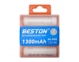 Beston батарейки 2шт 1300mAh NI-MN