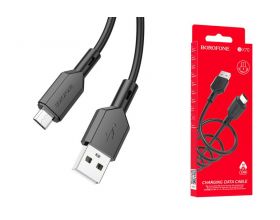 Кабель USB - MicroUSB BOROFONE BX70 2,4A (черный) 1м