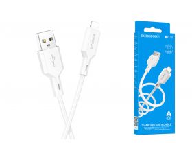 Кабель USB - Lightning BOROFONE BX70 2,4A (белый) 1м