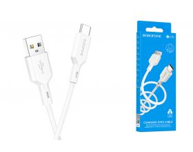 Кабель USB - USB Type-C BOROFONE BX70, 2,4A (белый) 1м