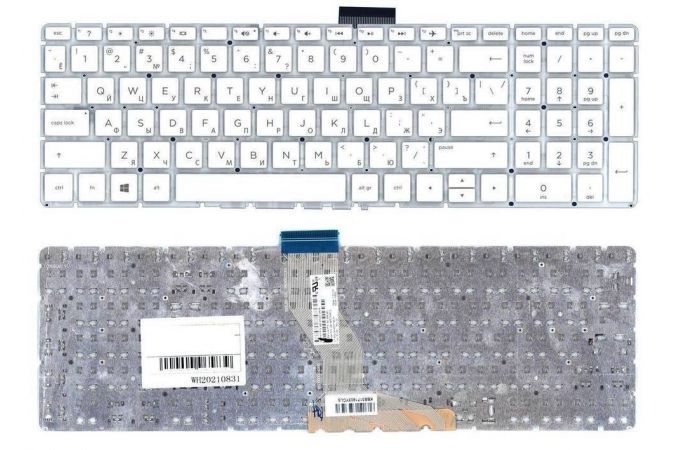 Клавиатура для ноутбука HP 15-BW 250 G6 белая