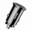 Автомобильное зарядное устройство BASEUS Square metal, 2*USB, 5A, 30 Вт, черный, быстрая зарядка