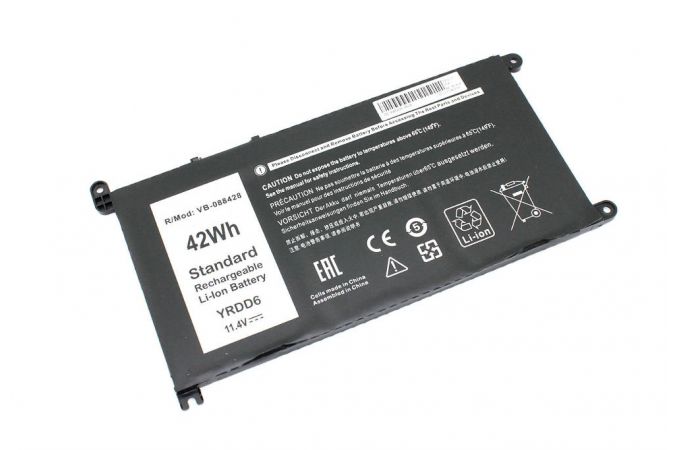 Аккумулятор YRDD6 для ноутбука Dell Inspiron 14 5482 5485 11.4V 3600mAh