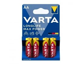 Батарейка алкалиновая VARTA LONGLIFE MAX POWER LR6 BL4 4/AA (блистер 4 штуки)