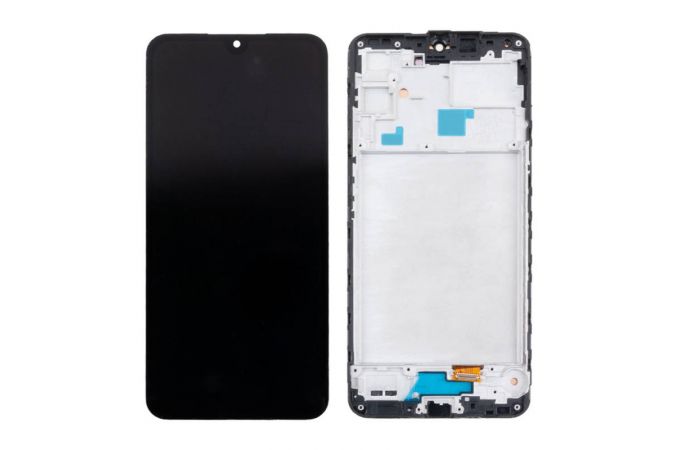 Дисплей для Samsung A165F Galaxy A16 4G в сборе с тачскрином + рамка (черный) OLED (Big glass)