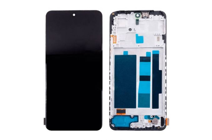 Дисплей для Xiaomi Redmi Note 12 4G (23021RAA2Y) в сборе с тачскрином + рамка (черный) Incell