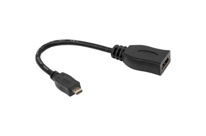 Конвертер переходник Орбита OT-AVW25 (HDMI гнездо-micro HDMI штекер 20см)