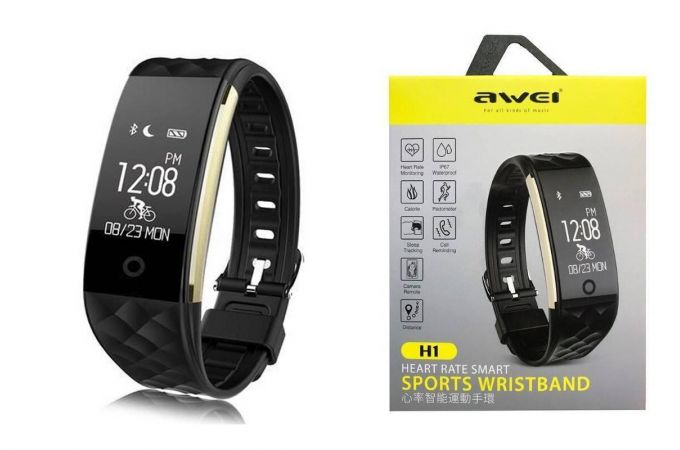 Фитнес браслет AWEI H1 (черный)