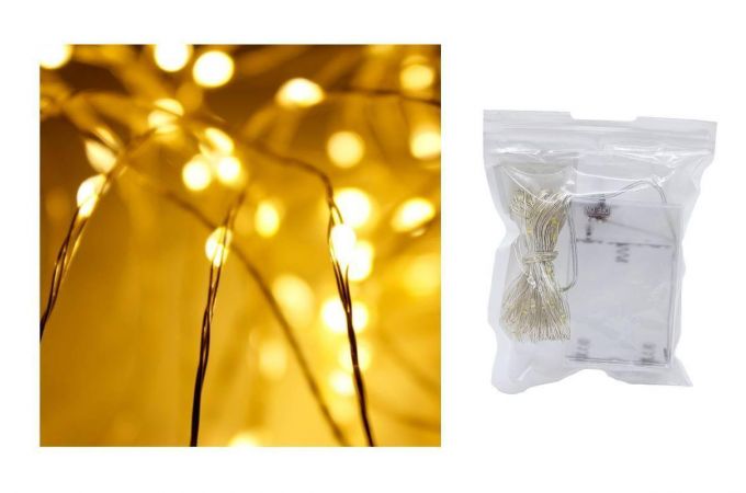 Гирлянда LED Огонек OG-LDG14 Белая (10м) (УПАКОВКА 10ШТ)