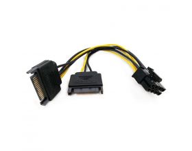 Кабель для блока питания 2 х SATA Power (папа) - PCI-E (папа) 8pin