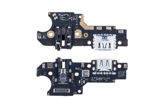 Шлейф для Realme C21Y/ C25Y с разъемом зарядки + разъем гарнитуры (плата) org