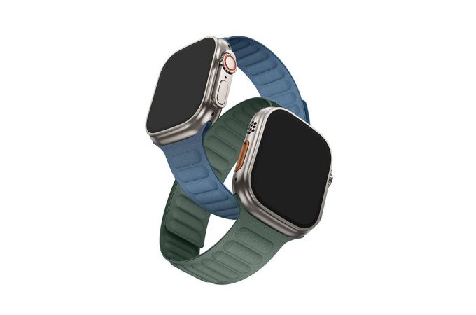 Ремешок для Apple Watch HOCO AS100 Тканый магнитный ремешок для часов iWatch AS100 (42/44/45/49 мм) зеленый