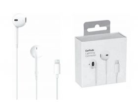 Наушники вакуумные проводные Apple EarPods Lightning Taiwan (ori.)