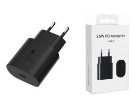 Сетевое зарядное устройство USB-C Samsung PD Adapter 25W 100% (origin) EP-T2510 (черный)  PD3.0 (режим экономии энергии)