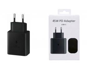 Сетевое зарядное устройство USB-C Samsung PD Adapter 45W 100% (origin.)  EP-T4511XBEGGB (черный)  (PD 3.0) (SFC 2.0)