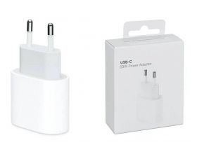 Сетевое зарядное устройство USB-C 20W iPhone 12/12Pro/12Pro Max прямоугольник (белый) (copy 1.1)