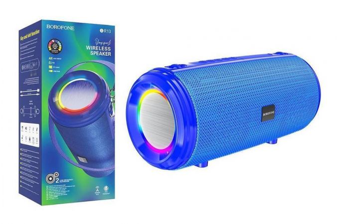 Портативная беспроводная колонка BOROFONE BR13 Young sports BT (синий)