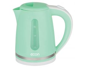 Чайник ECON ECO-1713КЕ зеленый 2200 Вт, 1,7 л, пластик