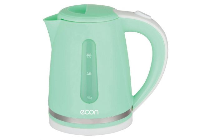 Чайник ECON ECO-1713КЕ зеленый 2200 Вт, 1,7 л, пластик