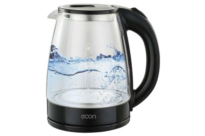Чайник ECON ECO-1845KE черный 1500 Вт, 1,8 л, стекло