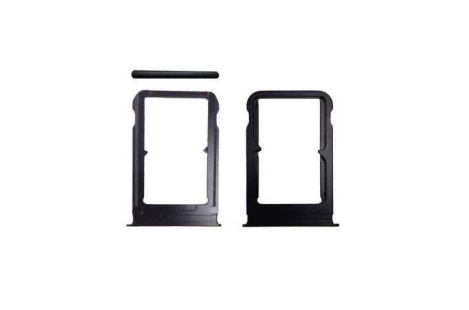 Держатель SIM (СИМ) для Xiaomi Mi 8 (черный)