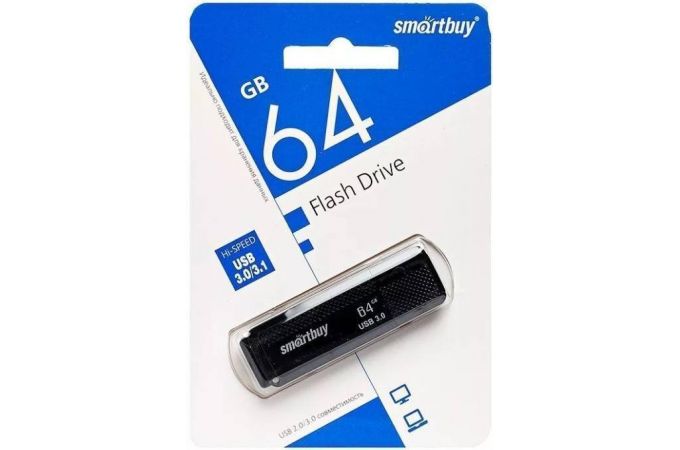Флешка USB 3.0 Smartbuy 64GB Dock Black (SB64GBDK-K3)