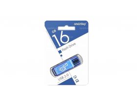 Флешка USB 2.0 Smartbuy 16GB Glossy series Blue (SB16GBGS-B)